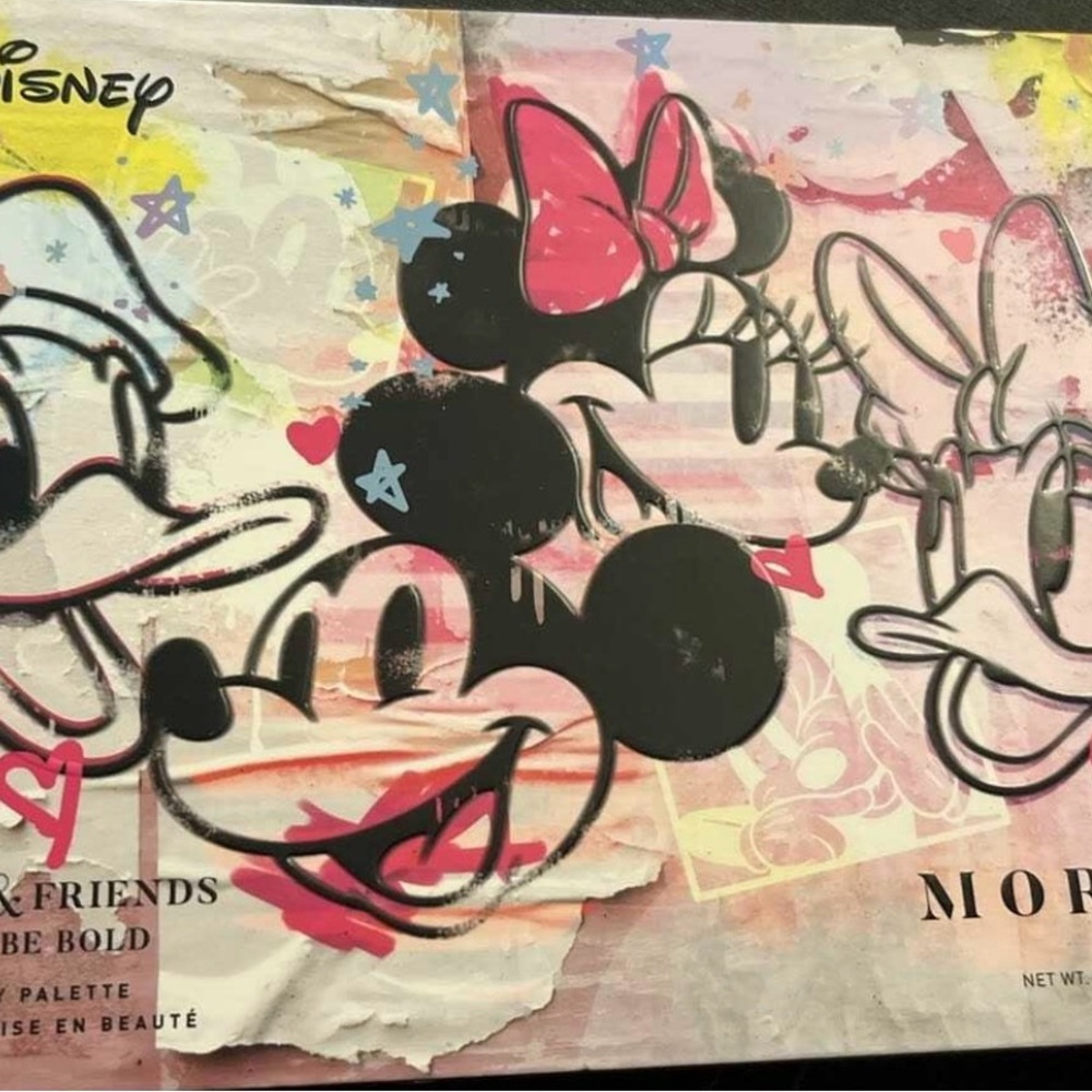 Morphe Disney Friends Palette with Pink and Black Accents